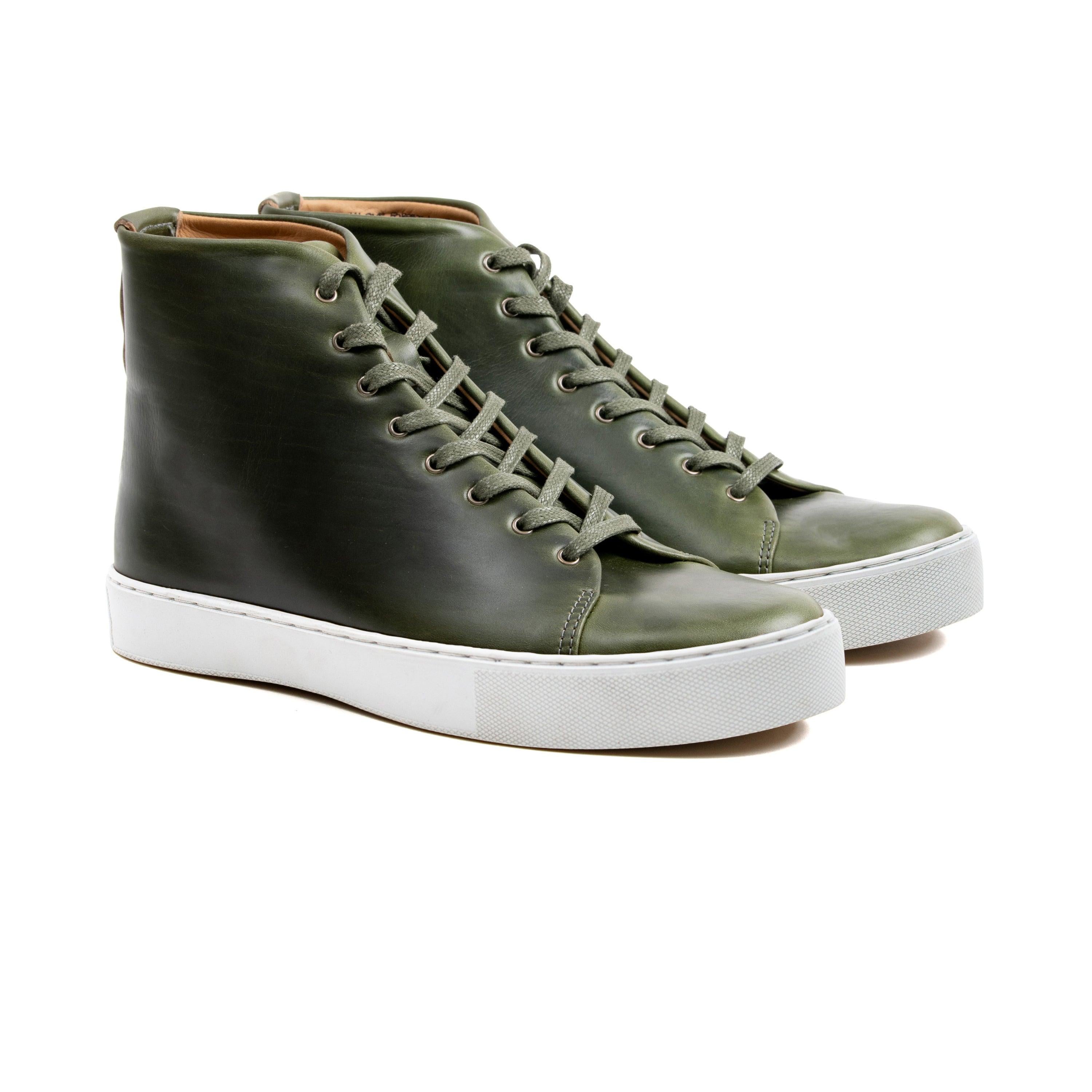 Overstone Hi Derby - Horween Forest Green Chromexcel - Crown Northampton